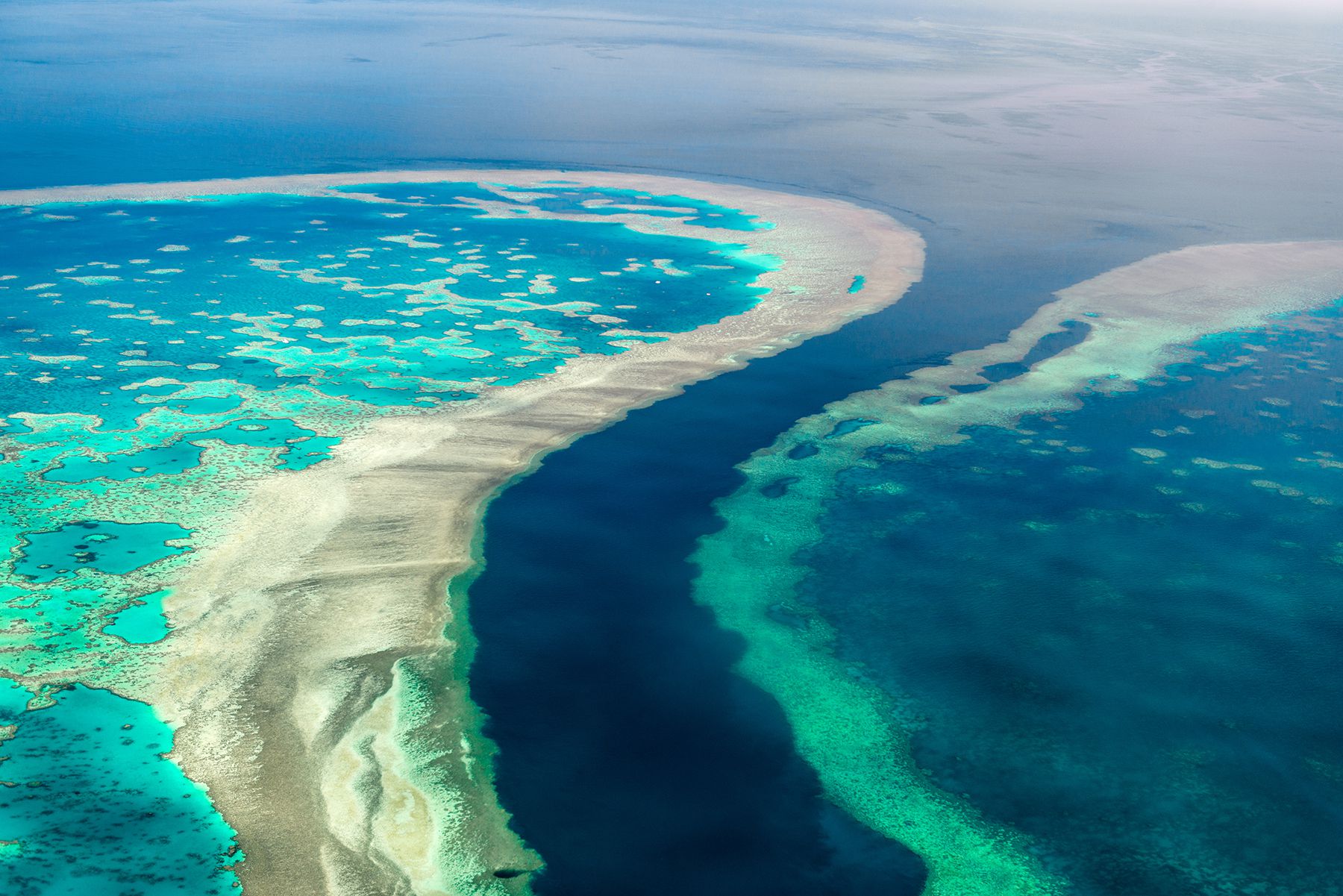 The Great Barrier Reef before