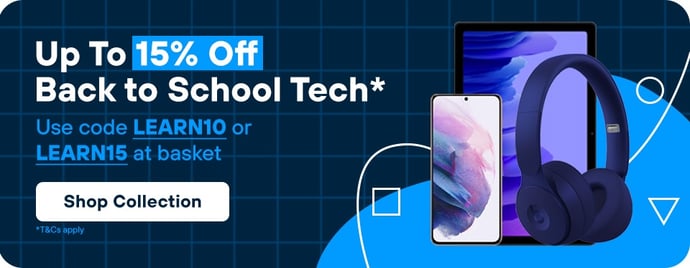Back to School - Up To 15% Off Selected Tech 