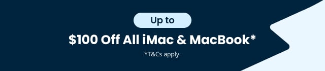 Winter Sale - Up To $100 Off All iMac & MacBook