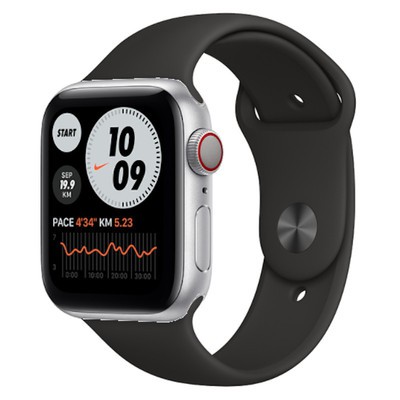 Apple Watch Nike SE GPS + Cellular Silver Aluminium 40MM Black