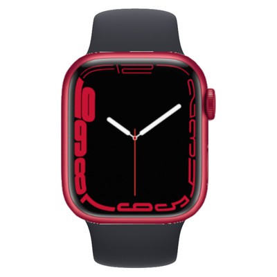 Apple Watch Series 7 GPS + Cellular Red Aluminium 41MM Black Sport