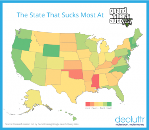 GTA state map