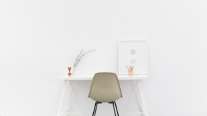 decluttered desk image