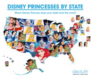 The Most Popular Disney Princesses by State