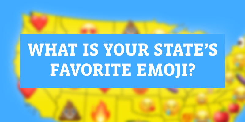 Favorite emoji by state